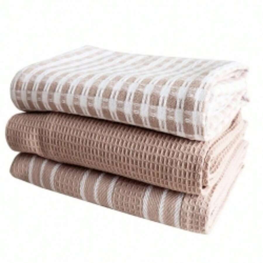 Terry Tea Towels Pack Of 6 Mono Cotton Kitchen Towels Absorbent Soft 45x65 Cm - 70104668002 - View 1