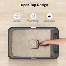Cat Litter Box - Dark Gray - View 8