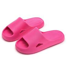 1 Pair Unisex Memory Foam Soft Slippers: Cool Indoor/Outdoor Summer Slide Sandals, Suitable For Couples, Breathable Bathroom Shoes, Perfect Birthday/Holiday/Couple Gift (Comfortable, Breathable, Fashionable) - Women's Slippers - View 1