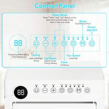 Havato 8000BTUs Portable Air Conditioner For Bedroom With Drainage-Free Cooling, 4 In 1 Portable AC Units With Cool, Fan, Dehumidifier, Sleep, 24H Timer/Remote/Window Kits - US A Type Plug(110-127V) - View 3