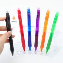 【Premium Writing Tools】6支裝塑膠可擦拭水性筆，0.5mm細筆尖，塑膠握把設計增加舒適感，6色可選，易擦拭水性筆，適合繪圖與書寫｜學生文具｜開學用品 - 多色 - 查看 6