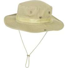 Safari Fishing Hat For Men And Women Khaki Cotton Blend Wide-Brim Foldable Bucket Hat With UPF 50+ Sun Protection - -卡其色- - 查看 8