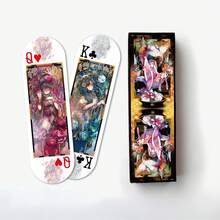 54张精美日式插画扑克牌 - 独特的长方形设计，方便抓握和携带。适合派对娱乐、周年纪念、生日、母亲节、父亲节、万圣节、感恩节、圣诞节和其他节日送礼。 - 彩色 - 查看 9