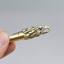 纯手工铜鹰哨 - 精致的鹰形设计，钥匙扣吊坠，经久耐用的节日派对礼物，适合户外爱好者，工艺品 | 做工精细 | 艺术挂饰，鹰形装饰品。 - 彩色 - 查看 6