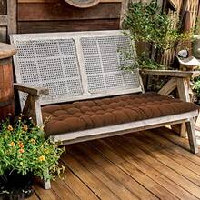 Bucherry - Cojines de tumbona de 67 x 19 pulgadas cojín suave para tumbona sofá césped muebles con 6 corbatas para exteriores interiores patio hogar sin reposacabezas 2 unidades - C y f - Ver 6