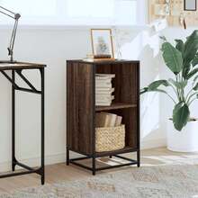 vidaXL Bücherregal Braun Eichen-Optik 40x35x76 cm Holzwerkstoff - Braun - Übersicht 3