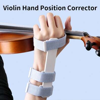 Violin Hand Posture Corrector & Wrist Trainer - Adjustable Strap, Suitable For Left/Right Hand, Beginner/Advanced Player Posture Correction Training Aid, Compatible With Violin, Viola, Cello - Wrist Support, Helps Maintain Proper Posture, Precise Bowing, Accessory