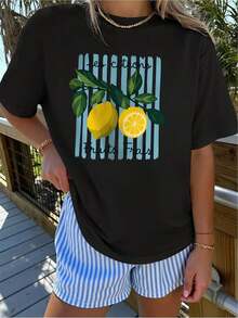 Women T-Shirts - Black - View 6