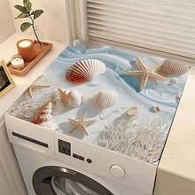 1pc Ocean Seashell Print Kitchen Cabinet Countertop Bowl Dish Drying Mat, Super Absorbent Hides Stains, Rubber Backed Multi-Purpose Dining & Kitchen Home Mat, Suitable For Coffee Maker Dish Rack Drying, Washing Machine, Espresso Machine - HL XYJ 311 - View 12