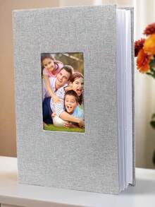 10x15 cm fotoalbum i linne med 300 kapacitet, lämpligt för familje-, bröllops-, årsdags- och babyfoton - Rektangulär stil - Visa 11