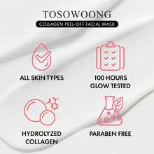 Real Collagen Fit, Hydrolyzed Collagen Wrapping Mask, Peel Off Facial Mask For Elasticity, Hydrating, Glow, Glass Skin, Face Moisturizer, Self Care, Korean Skin Care, 50ml, 1.69 Fl. Oz. - 預設 - 查看 6