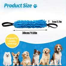 Juguete de tira y afloja para perros con doble asa - Juguete masticable suave, no dañará los dientes para masticar y tirar, adecuado para perros medianos y pequeños - Herramienta de entrenamiento dental interactiva para interiores | Juguete masticable duradero para perros, diseño de tira y afloja, suministros para perros, juguetes para perros, cuerda para perros, regalo perfecto para tu perro querido. | Disponible en varios colores - Verde - Ver 3