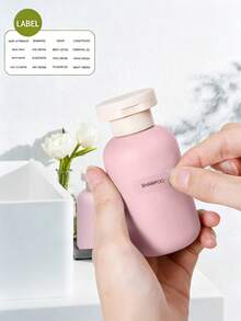 Set de 3 botellas de viaje rellenables que incluye contenedores para champú, gel de baño y loción - Multicolor - Ver 6