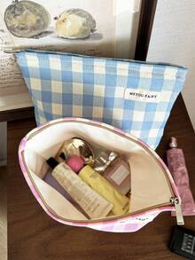 MEYOU FAIRY AGG 女用小清新尺寸化妝包，內袋，便攜旅行盥洗包，手提包，多功能護膚品收納包，女性衛生棉收納包，送給媽媽或女友的禮物，學生鉛筆盒 - 彩色 - 查看 8