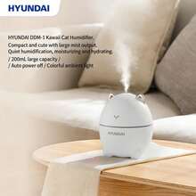 HYUNDAI DDM-1 Aroma Diffuser Humidifier – Humidification + Aroma Diffuser In One | 200ml Large Capacity, High Mist Output, Quiet Operation | Supports Essential Oil Diffuser | 6-Hour Timer, Ambient Night Light | Suitable For Dormitories/Offices/Bedrooms - View 3