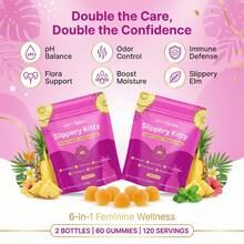 Slippery Elm Probiotic Gummies | Pineapple Flavor, 60 Count - 2-pack - View 1