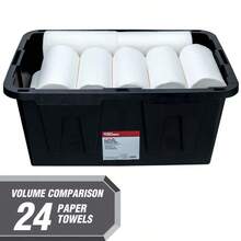 2 N Large Sge Bin Ih Sn Lid, Black And Red, Heavy Duy Plas Sge Conainer - 27加侖 - 查看 9