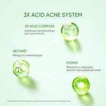 SKINTIFIC 4D Oxygenated Foam Cleanser, Calming Hydrating Non-Stripping Face Wash, For Oily Acne-Prone Sensitive Skin - 3X ACID ACNE GEL CLEANSER - View 2