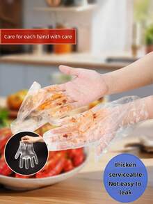 5/10/30/50/100/200 Paquetes pequeños empacados individualmente y fáciles de transportar, con alimentos y bebidas para llevar reforzados, guantes empacados individualmente, película plástica para uso en cocina, catering, salones de belleza, servicio de hotel, para llevar, necesario para hoteles y turismo (se envían estilos especiales, modelos nuevos y antiguos al azar) - A - Ver 3
