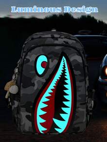 Nueva mochila minimalista luminosa y de moda, adecuada para ir al trabajo, viajar, vacaciones, escuela, de gran capacidad y multifuncional (sin accesorios incluidos) - Multicolor - Ver 3