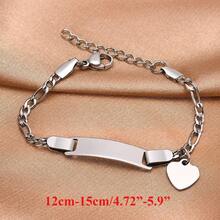 Personalización de nombre graba pulseras de fecha de nacimiento, regalo de cumpleaños personal, pulsera de acero inoxidable - Niña Niño BR-767S - Ver 14