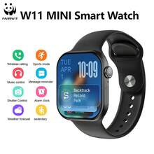 PANDA New Smart Watch With High-Definition Full-Touch Color Screen, Compatible With IOS/Android, IP68 Waterproof For Swimming, Supports Multi-Language & Multi-Dial, Call & Message Reminder, Pedometer, Music Control, Sports Modes, Suitable For Daily Use And Gift (Watch 11 MINI) - 黑色 - 查看 1