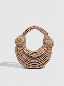 Golden Noodle Bag 2026 新款手工编织打结手提晚宴包 - 彩色 - 查看 3