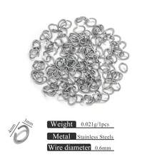 100個金色不鏽鋼跳環，開口/閉口/線切，0.5-1mm多尺寸DIY手鍊項鍊珠寶連接環 - 開口圈2 - 查看 14