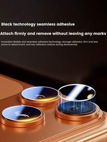 For IPhone 17ProMax/17Pro/17/16Pro/15/14/13 Lens Film, High-Definition PET Soft Film, Ultra-Thin Separate Camera Film, Water-Injection Rear Camera Sticker Film, Camera Film Water-Injection Separate Flexible Camera Protective Film, Frameless Full Adhesive Transparent Film - Clear - View 4