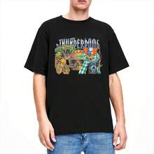 Men Women's Thunderdom Hardcore Wizard Music T-Shirt 100% Cotton Short Sleeve O Neck Graphic Printed Tee Shirt Casual Streetwear - màu đen - Xem 9