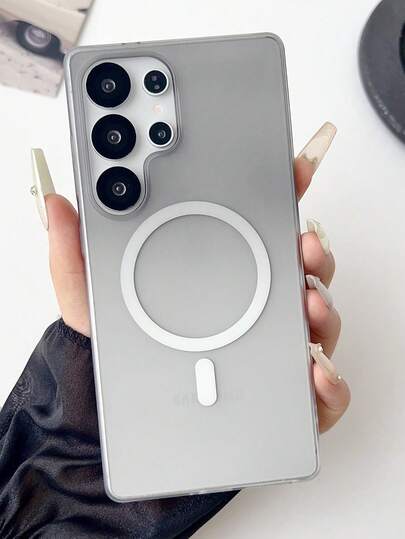 Custodia magnetica di lusso per telefono, con colore sfumato opaco traslucido, compatibile con Samsung Galaxy S26Ultra, S25Ultra, S24Ultra, S23Ultra, con ricarica senza fili e protezione antiurto per il retro