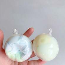 Handmade Crispy Shell Squishy Ball Slow Rebound Sensory Squeeze Toy, Wax Skin Texture Stress Relief Ball, Soft Clay Filled Aesthetic Desk Relaxation Toy With Satisfying Sound - 彩色 - 查看 5