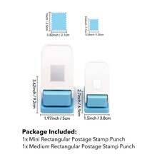 Mini Size Hole Punch, 0.6x0.5 Inch Small Stamp Hole Puncher, Portable Manual Punching Machine, Hole Punch Suitable For Scrapbooking DIY Crafts - A - View 15