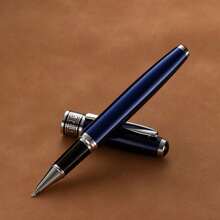 Luxury Black & Silver Metal Ball Pen Gift Set, Includes 2 Replaceable Refills, High-Quality Smooth Writing Business Signature Pen, Comes With Gift Box, Suitable For Father's Day, Graduation, Corporate Gifts For Men, Back To School - 626# Set - View 23