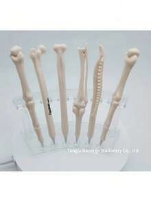 5pcs/10pcs/15pcs Creative Bone-Shaped Ballpoint Pens - Perfect Gift For Nurses, Doctors And Office Use, Cute Medical Notebook Pen Supplies, Back To School - Multicolor - View 3