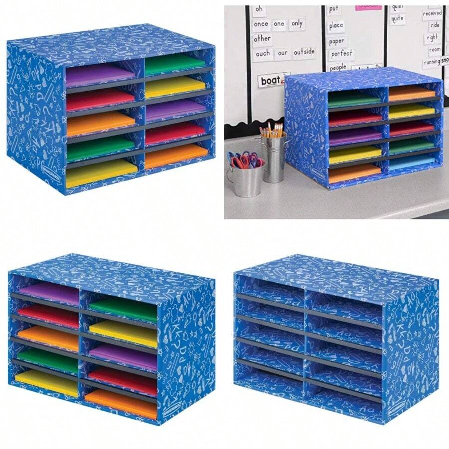 Bankers Box Classroom Collection Clasificadores de correo de 10 compartimentos 49 5 x 31 4 cm azul 3384201 - Colores Variados - Ver 1