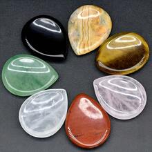 2PCS Mixed Natural Crystal Worry Stones, Polished Tumbled Stones For Home Decor & Energy Healing - Multicolor - View 10