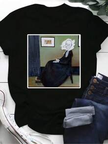 Women T-Shirts - Black - View 6