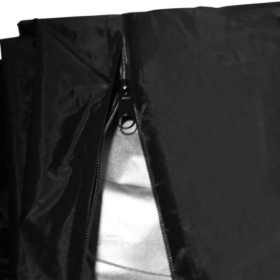 Funda impermeable y resistente para colchón de cama plegable con cremallera – a prueba de polvo, resistente a los rayos UV, con ventilación transpirable, cordón ajustable – bolsa protectora de almacenamiento para hogar, hotel, camping, oficina – tamaño 99 x 38 x 114 cm - Negro - Ver 1