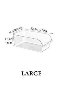 1pc/Set Stackable PET Transparent Storage Box - Multipurpose Container Suitable For Bread, Pastries, Cakes, Fruits, Vegetables, Snacks And Eggs | Applicable For Kitchen, Dining Room, Bakery And Home - Transparent - View 10