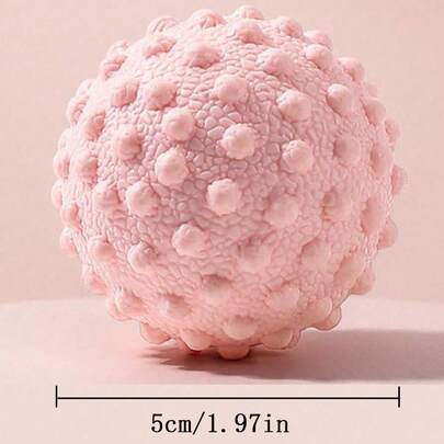 1pc TPR Acupressure Massage Ball For Fascia Relaxation And Foot Anatomical Massage; 5 Colors Available; Also Suitable For Shoulder And Neck Massage.