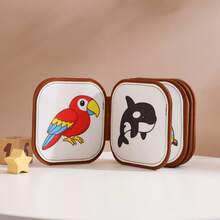 Colorful Bird Animal Recognition Cloth Book - Featuring Vibrant Colors, Embedded Diverse Patterns & Interesting Animal Shapes In Black, Red, Black & White, Helps Develop Baby's Cognitive Skills, Tear-Resistant Felt Book, Early Learning 3D Cloth Book - Multicolor - View 5