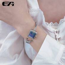 1 chiếc đồng hồ nữ dây đeo bằng đồng mạ vàng hình tháp Eiffel, đính kim cương tự nhiên, kiểu dáng tối giản sang trọng, chống nước, máy quartz, đóng hộp quà tặng, quà tặng cho bạn gái/mẹ. - Tháp Eiffel Paris phiên bản kim cương thật - Xem 2