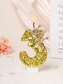 Gold Crown Number Candles, Sparkling Birthday Cake Candles, Princess & Queen Birthday Candles, Party Candle Decorations Suitable For Holidays, Gatherings, Birthday Parties, Birthday Cake Decorations - View 18