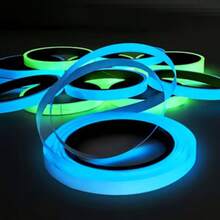 Ruban fluorescent réactif aux rayons UV noirs/ruban luminescent néon - Ruban super lumineux, 3 tailles par couleur, convient pour Halloween, sports de nuit, marquage d'atelier, idéal pour la décoration de la maison, la décoration de Noël, la décoration de la chambre, les cadeaux de Noël, la décoration de Noël - Ruban fluorescent - Voir 4