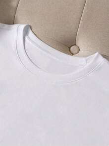 Playera Holgada con Diseño de Electrocardiograma Musical (Audífonos y Notas), Ideal para Calor, Estilo Moderno para Amantes de la Música, Manga Corta Transpirable para Verano en México - Blanco - Ver 3