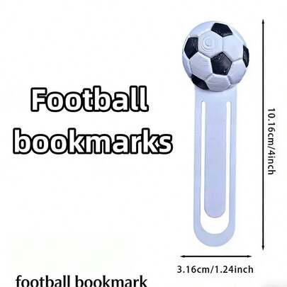 3D Printed Football World Bookmark, Creative Student Stationery For Reading