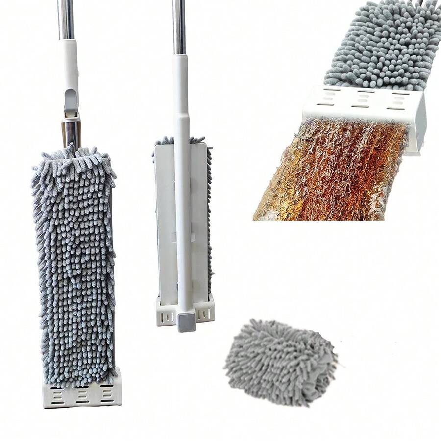Hand-Free Self Chenille Microfiber Cleaning Mop Set - Dry Wet Use For Hardwood Floors,Wood,Tile,Vinyl With Washable Pads - Mop With Pads - View 1