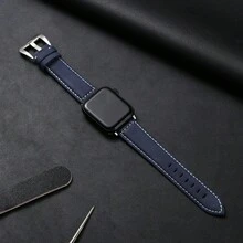 复古哑光PU皮革女士表带，尺寸38/40/41/42/44/45/46/49mm，兼容 11/10/9/8/7/6/5/4/3/2/1/SE/Ultra/3/2/1。 - 常規款 - 查看 2