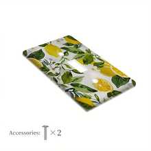 1pc 1-Gang/2-Gang Lemon Yellow Switch Panel Wall Decor Switch Cover Bathroom Bedroom Artistic Decorative Electrical Switch Plate - Multicolor - View 7